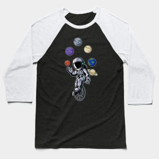 Astronaut Circus Cyclist Baseball T-Shirt